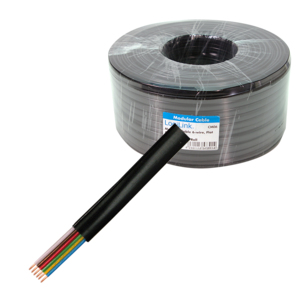 LogiLink CM06 telefonkabel 100 m Sort