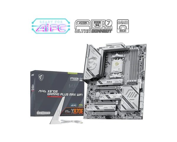 MSI MAG X870E GAMING PLUS MAX WIFI bundkort AMD X870E Sokkel AM5 ATX