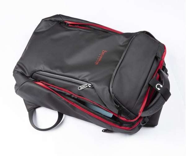 Konix Drakkar KX DK RAGNARR 17' GAMING BACKPAC 43,2 cm (17") Rygsæk Sort, Rød