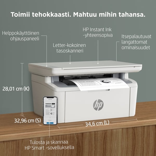 HP LaserJet MFP M140w -monitoimitulostin