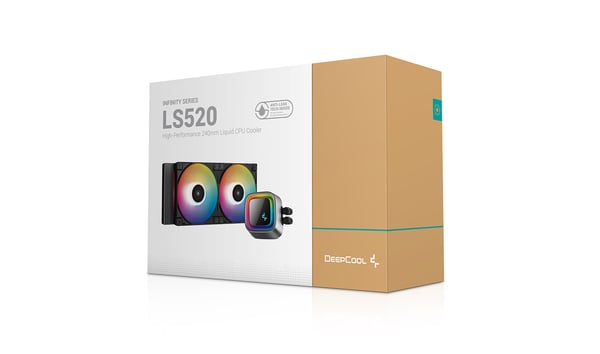 DeepCool LS520 Processor Allt-i-ett vätskekylare 12 cm Svart 1 styck
