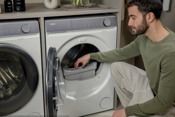 Haier X Series 7 HD90-A367U1-IT tørretumbler Fritstående Front-læsning 9 kg Hvid