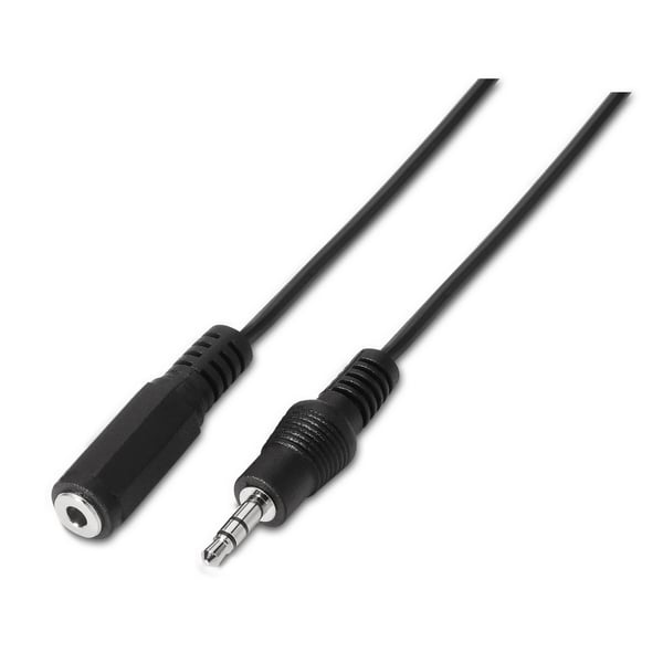 AISENS A128-0146 lydkabel 3,5 m 3.5mm Sort