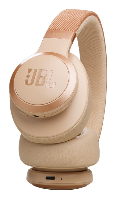JBL Live 770NC Headset Trådløs Opkald/musik Bluetooth Sand