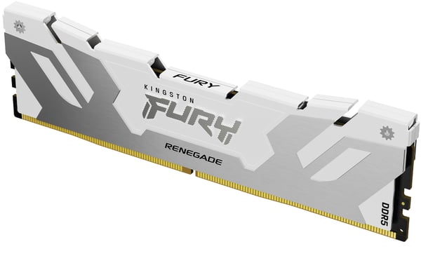 Kingston Technology FURY 16 GB 8000 MT/s DDR5 CL38 DIMM Renegade, hvid XMP Kingston Technology FURY 16 GB 8000 MT/s DDR5 CL38 DIMM Renegade, hvid XMP