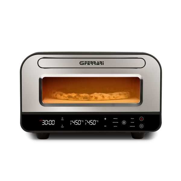 G3 Ferrari Pizza Pro 2 minuti pizzajärn och pizzaugn 1 pizza/pizzor 1850 W Svart, Silver