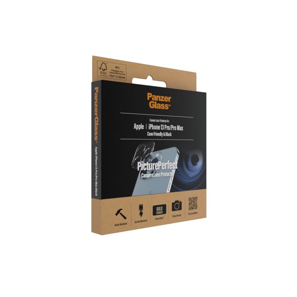 PanzerGlass ® PicturePerfect Camera Lens Protector iPhone 13 Pro | 13 Pro Max Genomskinligt skärmskydd Apple 1 styck