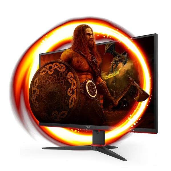 AOC G2 27G2ZNE/BK tietokoneen litteä näyttö 68,6 cm (27") 1920 x 1080 pikseliä Full HD LED Musta, Punainen