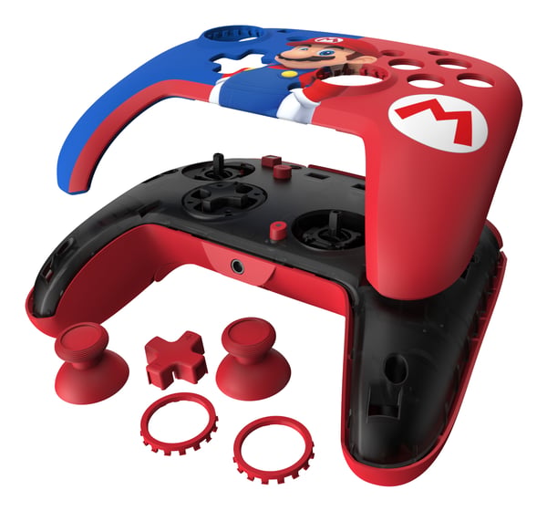 PDP Mario Dash Blå, Rød USB Gamepad + headset Analog/digital Nintendo Switch, Nintendo Switch OLED