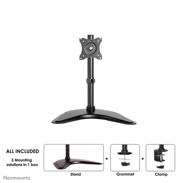 Neomounts NM-D335BLACK skærmbeslag og -stativer 76,2 cm (30") Skrivebord Sort