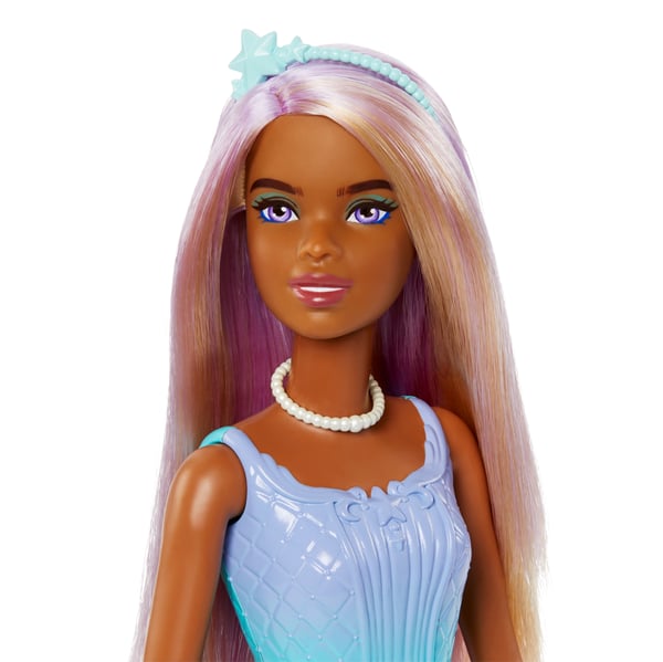 Barbie A Touch of Magic Kungliga -dockor med färgglatt hår, kjolar med fjärilsmönster och tillbehör