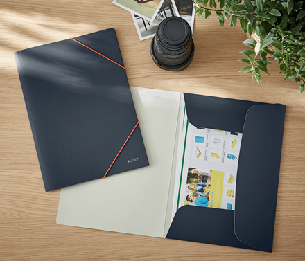 Leitz Cosy 3-klaffmapp Kartong Soft Touch