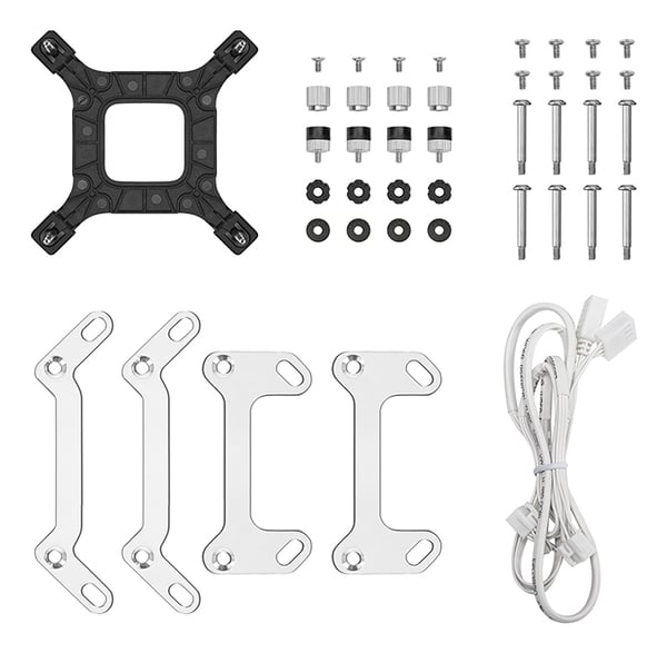 DeepCool LM240 WH Processor Væskekølingssæt 12 cm Hvid 1 stk