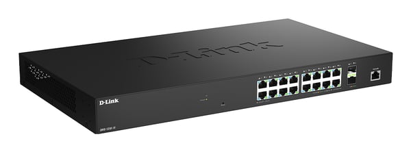 D-Link DMS-1250-18/E nätverksswitchar hanterad L2 2.5G Ethernet (100/1000/2500) Svart