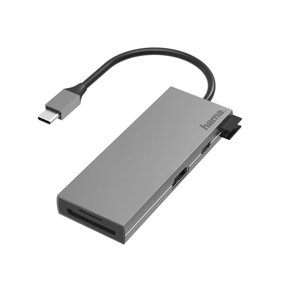 Hama 00200110 dockningsstationer för bärbara datorer USB 3.2 Gen 1 (3.1 Gen 1) Type-C Grå