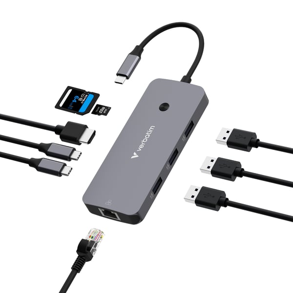 Verbatim CMH-09 USB Type-C 10000 Mbit/s Hopea