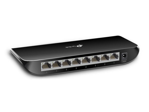 TP-Link TL-SG1008D Hallitsematon Gigabit Ethernet (10/100/1000) Musta