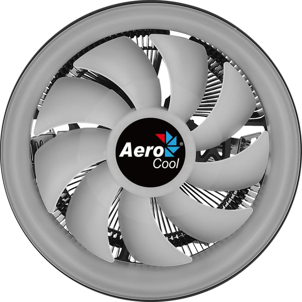 Aerocool Core Plus Suoritin Jäähdytin 13,6 cm Musta, Valkoinen