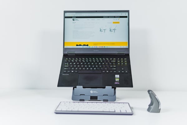 BakkerElkhuizen FlexTop 170 Ställ till bärbara datorer Svart, Mörkgrå 40,6 cm (16")