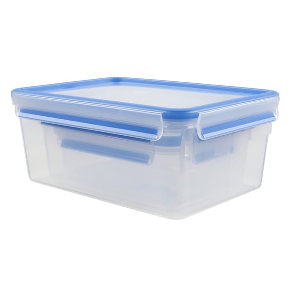 Tefal Masterseal Fresh N1033010 enhed til madopbevaring Rektangulær Sæt Blå, Gennemsigtig 3 stk