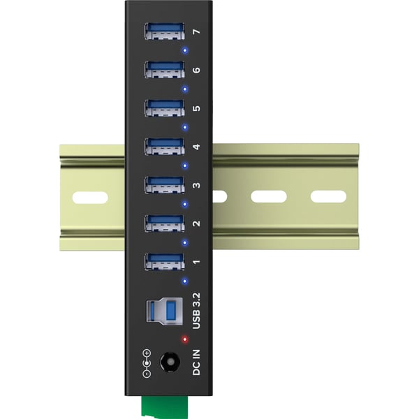 InLine 35396B gränssnittshubbar USB 3.2 Gen 1 (3.1 Gen 1) Type-B 5000 Mbit/s Svart