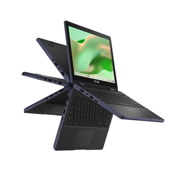 ASUS Chromebook CR12 Flip CR1204FTA-R90075 Intel® N N150 31 cm (12.2") Berøringsskærm WUXGA 8 GB LPDDR5-SDRAM 64 GB eMMC Wi-Fi 6 (802.11ax) ChromeOS Grå