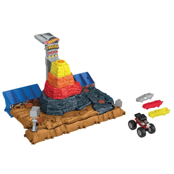 Hot Wheels Monster Trucks HOT WHEELSMonster Trucks Arena Smashers BONE SHAKER ULTIMATE CRUSH YARD-lekset