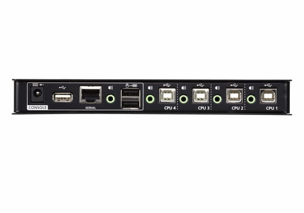 ATEN Gränslös USB KVM-switch med 4 portar (kablar medföljer)