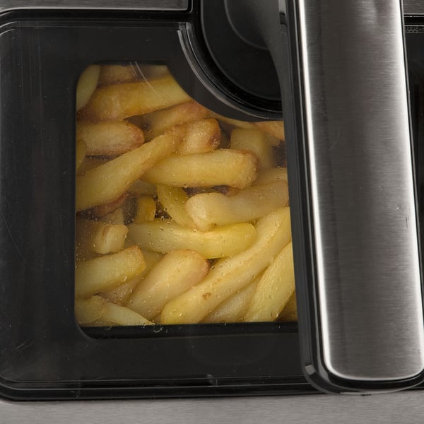G3 Ferrari Friggisano Visual Single 6,5 l Fristående 1700 W Varmluftsfritös Svart, Silver