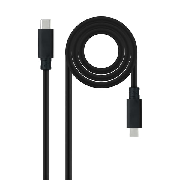 Nanocable 10.01.4100 USB-kabel USB 3.2 Gen 2 (3.1 Gen 2) 0,5 m USB C 10 Gbit/sek. 100 W Sort