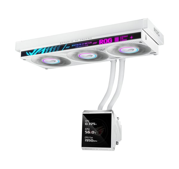 ASUS ROG STRIX SLC IV 360 ARGB LCD WHT Processor Alt-i-en væskekøler 12 cm Hvid 1 stk