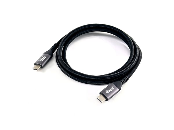 Equip 128383 USB-kablar USB4 Gen 3x2 2 m USB C 40 Gbit/s 240 W Svart
