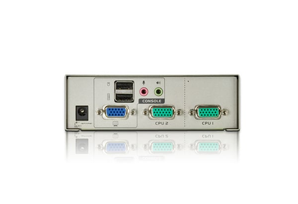 ATEN USB VGA/Audio KVM-switch med 2 portar