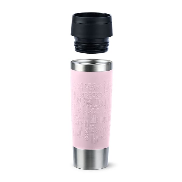 EMSA Travel Mug Classic Grande 500 ml Vaaleanpunainen, Ruostumaton teräs