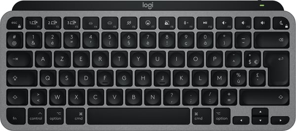 Logitech MX Keys Mini For Mac tastatur Hjemme/kontor Bluetooth AZERTY Fransk Sort, Grå