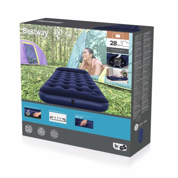 Bestway 67224 / 24 luftmadrass Enkelmadrass Blå