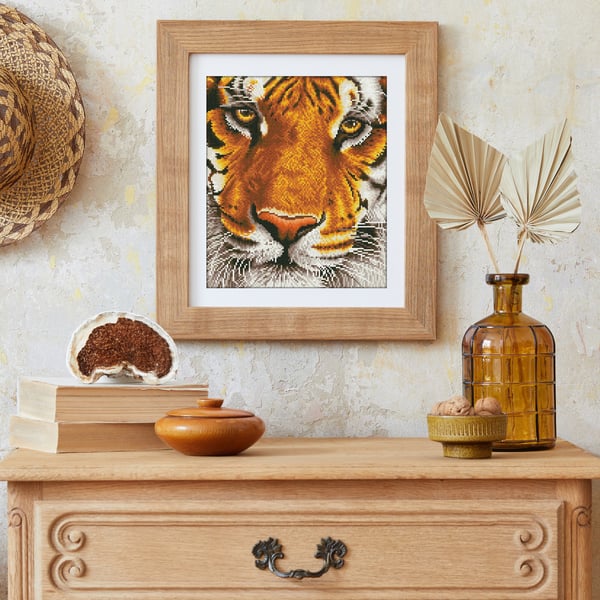 Diamantbroderi Diamond Dotz Bengalisk tiger 44x50cm DD8001