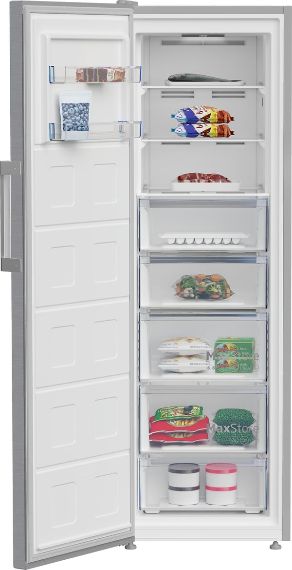 Beko B3RMFNE314XB fryser Stående fryser Fritstående 286 L Rustfrit stål
