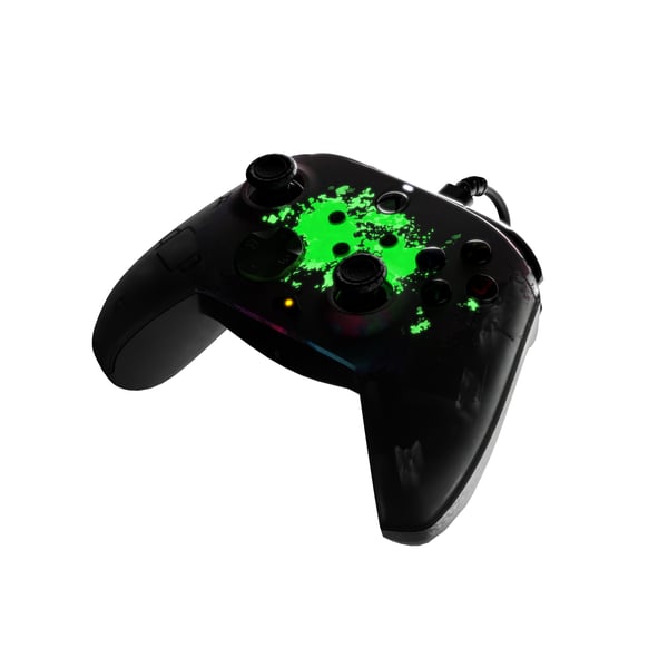 PDP REMATCH GLOW Advanced Svart, Grön, Röd USB Spelplatta Analog / Digital PC, Xbox One, Xbox Series S, Xbox Series X