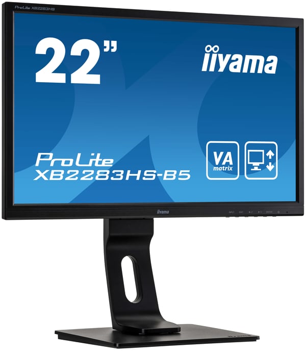 iiyama ProLite XB2283HS-B5 computerskærm 54,6 cm (21.5") 1920 x 1080 pixel Fuld HD LED Sort