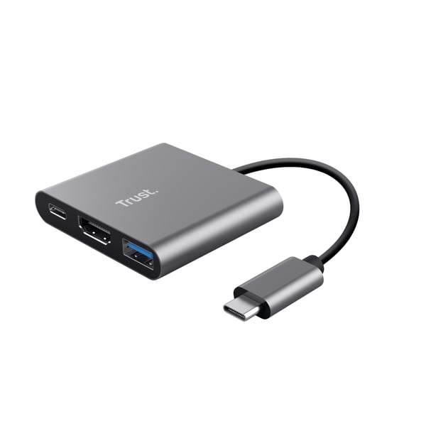 Trust Dalyx USB 3.2 Gen 1 (3.1 Gen 1) Type-C Aluminium, Svart