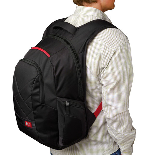 Case Logic Sporty DLBP-116 Black 40,6 cm (16") Rygsæktaske Sort