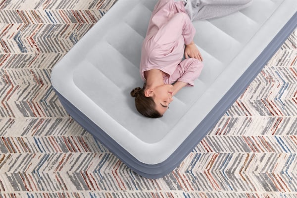 Bestway 6713G / 23 luftmadras Enkelmadras Grå, Hvid Unisex