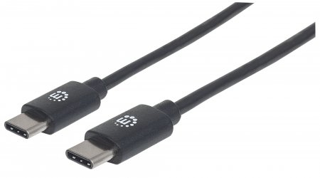 Manhattan 354868 USB-kabel USB 2.0 0,5 m USB C 0,48 Gbit/sek. Sort