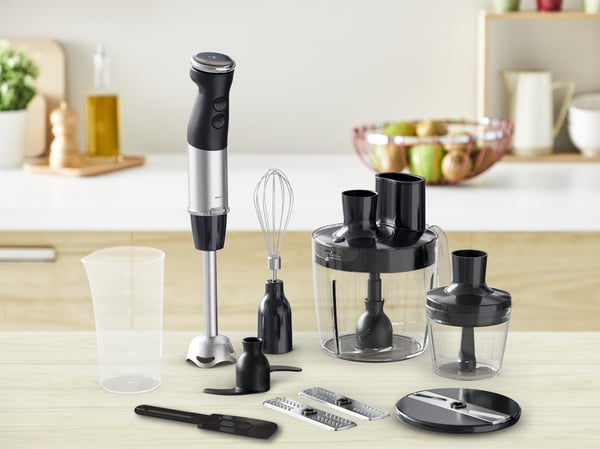 Tefal Quickchef+ HB67G830 blender 0,8 L Nedsænkning blender 1000 W Sort, Rustfrit stål