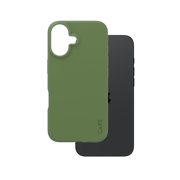 PanzerGlass CARE™ by ® Case Green iPhone 16 mobiltelefonfodral Mobilskal Grön
