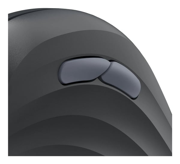 Ergonomisk vertikal mus \"ECM-500R\", med kabel, optisk, 7 knapper, sort
