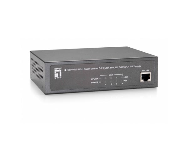 LevelOne GEP-0522 verkkokytkin Gigabit Ethernet (10/100/1000) Power over Ethernet -tuki Harmaa
