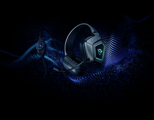 Trust GXT 450 Blizz RGB 7.1 Surround Kuulokkeet Langallinen Pääpanta Pelaaminen USB A-tyyppi Musta