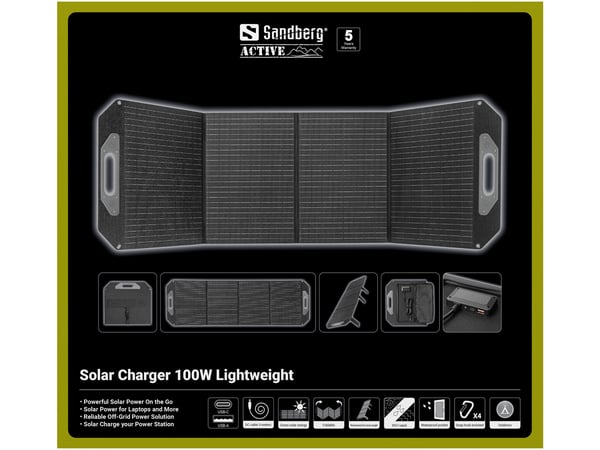 Sandberg 421-45 aurinkopaneeli 100 W Yksikiteinen pii